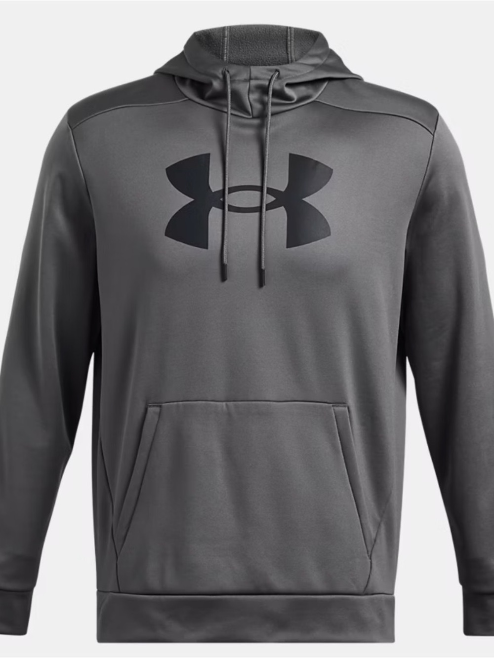 Under Armour Grey Pullover Hoodie with Black Logo